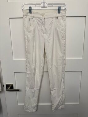 Golfino White Women's Straight-Leg Pants